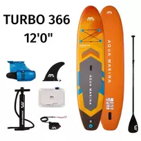 sup board - Aqua Marina TURBO su elektriniu peilis BLUEDRIVE S 366x84x15 cm AMGO-366PFS - 1 nuotrauka