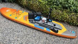 sup board - Aqua Marina TURBO su elektriniu peilis BLUEDRIVE S 366x84x15 cm AMGO-366PFS - 2 nuotrauka