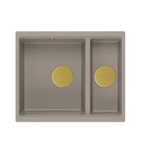 granitas brown - Quadron Logan 150, granitas, Ruda (Brown) + Aukso (Gold) - 1 nuotrauka