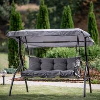 Pagalvių ir stogelio komplektas sūpynėms Patio Luna/Kate, pilkas (Gray)