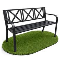 Lauko suoliukas Akord Furniture Factory Cross, juodas (Black)