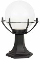 Pastatomas lauko šviestuvas Su-Ma Kule, 60W, E27, IP43, juoda sp., 25 cm x 39 cm