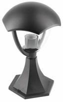 Pastatomas lauko šviestuvas GTV Grande P 31, 60W, E27, IP54, juoda sp., 20 cm x 31 cm