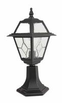 Pastatomas lauko šviestuvas Su-Ma, 60W, E27, IP43, juoda sp., 19.5 cm x 47 cm