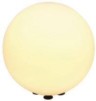 Pastatomas lauko šviestuvas SLV Rotoball, 24W, E27, IP44, balta sp., 40 cm x 40 cm