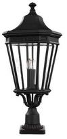 Pastatomas lauko šviestuvas Feiss Collection Cotswold Lane, 60W, E14, IP44, juoda sp., 30.5 cm x 78 cm