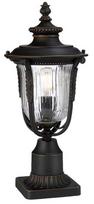 Pastatomas lauko šviestuvas Elstead Lighting Luverne, 60W, E27, IP44, bronzos sp./juoda sp., 22.9 cm x 50 cm