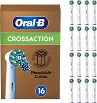 oral b sepetelio galvutes - Oral-B Pro CrossAction dantų šepetėlio galvutės, baltos (White), 16 vnt. - 1 nuotrauka