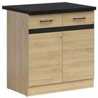 Virtuvinė spintelė Black Red White Junona Line, ruda (Brown)