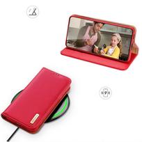 s23 plus - Dux Ducis Hivo dėklas Samsung Galaxy S23+ atverčiamas piniginės stovas RFID blokuojantis Raudonas (Red) - 19 nuotrauka