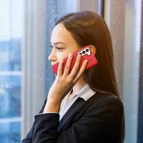 s23 plus - Dux Ducis Hivo dėklas Samsung Galaxy S23+ atverčiamas piniginės stovas RFID blokuojantis Raudonas (Red) - 20 nuotrauka