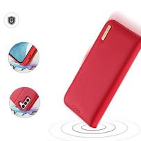 s23 plus - Dux Ducis Hivo dėklas Samsung Galaxy S23+ atverčiamas piniginės stovas RFID blokuojantis Raudonas (Red) - 23 nuotrauka