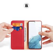s23 plus - Dux Ducis Hivo dėklas Samsung Galaxy S23+ atverčiamas piniginės stovas RFID blokuojantis Raudonas (Red) - 25 nuotrauka