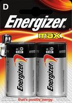 Energizer Max D LR20 Baterijos, 2 vnt., EKO pakuotė