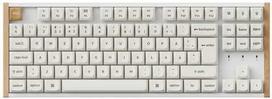 Keychron K8 HE SE 80% Žaidimų Klaviatūra, Balta/Medis (White/Wood)