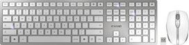 belaide pelyte su klaviatura - CHERRY DW 9100 SLIM Belaidė Klaviatūra su Pele, Sidabras (Silver) - 1 nuotrauka