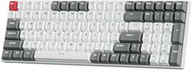 Royal Kludge RK100 Balta-Pilka (White-Grey), Brown Switch, US