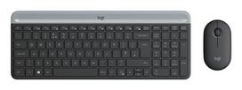 klaviatura slim - Logitech MK470 Slim Wireless Combo Klaviatūra ir Pelė, Grafitas (Graphite) - 1 nuotrauka