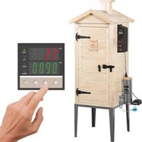 Medinė rūkykla dragON Wood 100 E su elektriniu šildymo moduliu ir skaitmeniniu valdymu, 200 l