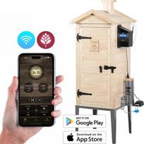 Medinė rūkykla 200 L su elektriniu Wi-Fi IQ valdymu ir skaitmeniniu skydeliu 51.5×52×103 cm 330346 Browin
