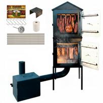 Metalinė sodo rūkykla PanKornik, 50x50x100, juoda