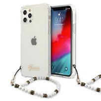 telefonas iphone pro max 12 - Guess GUHCP12LKPSWH iPhone 12 Pro Max 6.7" Transparent Hardcase White Pearl - 1 nuotrauka