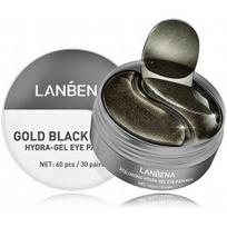 Lanbena Gold Black Pearl paakių kaukės su kolagenu - 60 vnt.