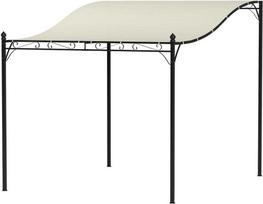 Outsunny pavėsinė su stogu, 2.5x3x2.5 m, kreminė (Cream)