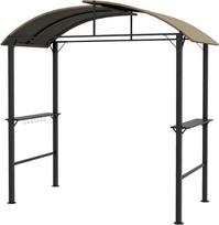 Outsunny Grilio pavėsinė, 1,1 x 2,3 m, Chaki (Khaki)