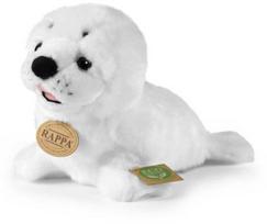 seal plushie - Rappa pliušinis žaislas ruoniukas, baltas (White), 25 cm - 1 nuotrauka