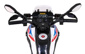 vaikiskas motociklas - Elektrinis motociklas BMW F850GS, baltas - 8 nuotrauka