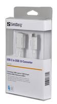 usb c to usb a white - Sandberg Adapter USB / USB White - 2 nuotrauka