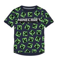 Minecraft - Marškinėliai Su Creeper'ių Galvomis, 140cm