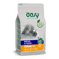 Oasy Mature & Senior Chicken sausas maistas vyresnio amžiaus katėms 1,5 kg