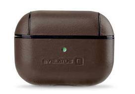 apple ausines - Korpuso galas, galinis dangtelis Evelatus               Leather Protective Case for Apple AirPods Pro       Brown - 1 nuotrauka