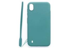 Nugarėlės dėklas Evelatus         Samsung      Galaxy A10 Soft Touch Silicone Case with Strap       Blue