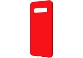 Korpuso galas, galinis dangtelis Evelatus         Samsung      S10 Soft case with bottom       Red