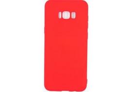 Korpuso galas, galinis dangtelis Evelatus         Samsung      S8 Plus Soft Touch Silicone       Red