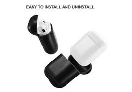 Korpuso galas, galinis dangtelis Evelatus         Apple      Leather Airpods Protective Case       Black
