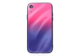 Korpuso galas, galinis dangtelis Evelatus         Apple      iPhone XR Water Ripple Gradient Color Anti-Explosion Tempered Glass Case       Gradient Pink-Purple