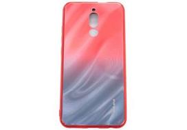Korpuso galas, galinis dangtelis Evelatus         Xiaomi      Redmi 8 Water Ripple Gradient Color Anti-Explosion Tempered Glass Case       Gradient Red-Black