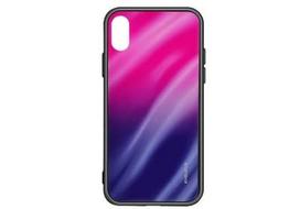 Korpuso galas, galinis dangtelis Evelatus         Samsung      A20e Water Ripple Gradient Color Anti-Explosion Tempered Glass Case       Gradient Pink-Purple