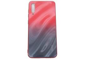Korpuso galas, galinis dangtelis Evelatus         Samsung      A50 Water Ripple Gradient Color Anti-Explosion Tempered Glass Case       Gradient Red-Black