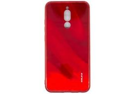 Korpuso galas, galinis dangtelis Evelatus         Xiaomi      Redmi 8 Water Ripple Full Color Electroplating Tempered Glass Case       Red