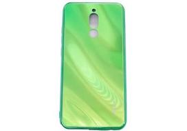 Korpuso galas, galinis dangtelis Evelatus         Xiaomi      Redmi 8 Water Ripple Full Color Electroplating Tempered Glass Case       Green