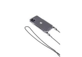kaklo dirzelis - Korpuso galas, galinis dangtelis Evelatus         Apple      iPhone 7/8 Silicone TPU Transparent with Necklace Strap       Space Gray - 1 nuotrauka