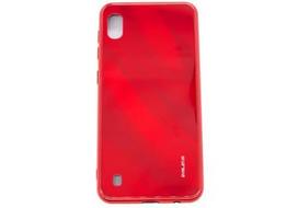 Korpuso galas, galinis dangtelis Evelatus         Samsung      A10 Water Ripple Full Color Electroplating Tempered Glass Case       Red