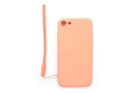Korpuso galas, galinis dangtelis Evelatus         Apple      iPhone 7/8 Soft Touch Silicone Case with Strap       Pink