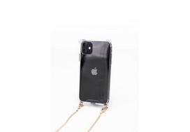 Korpuso galas, galinis dangtelis Evelatus         Apple      iPhone 6/6S Silicone TPU Transparent with Necklace Strap       Gold
