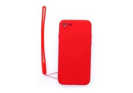 Korpuso galas, galinis dangtelis Evelatus         Apple      iPhone 7/8 Soft Touch Silicone Case with Strap       Red